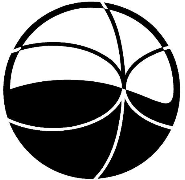 Basketball vinyl decal. Customize on line. Sports 085-1411